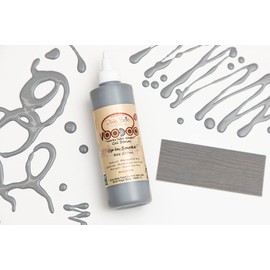 Dixie Belle Voodoo Gel Stain | Up in Smoke (8oz) | Gray Water-Based Stain for Wood Projects | DIY Wood Stain + Grain Enhancer