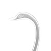 Stainless Steel Swan shaped Fork Spoon Holder with 3 Spoons