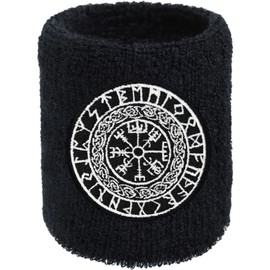 EXPRESS-STICKEREI Viking Bracelet Vegvisir Outdoor Sweatband Viking Compass Wristband Gift Outdoor Training Sweat Bracelet Nordic Symbol Nordic Runes Signpost