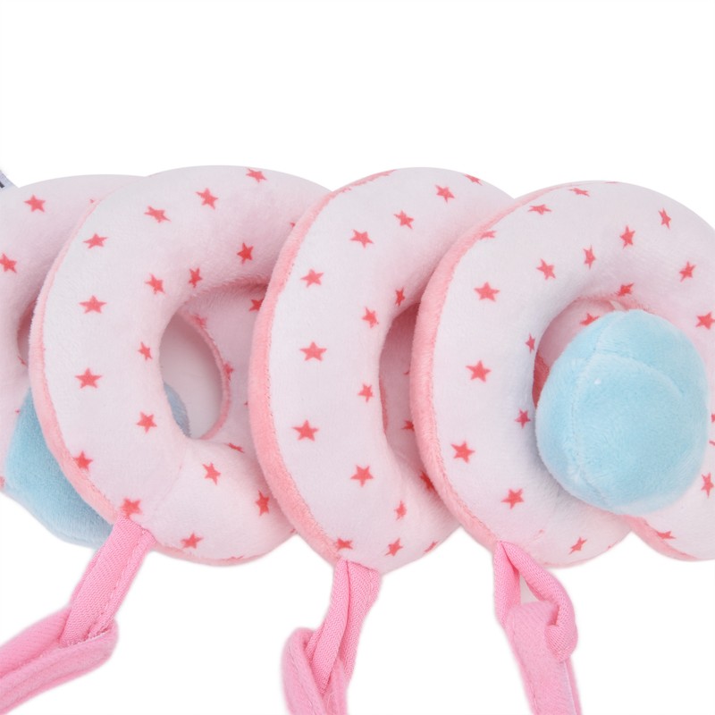 Baby Plush Animal Stroller Toys Spiral Activity Hanging Toys Ringing