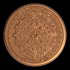 Golden State Mint 5 oz Copper Round Aztec Calendar in a Capsule MADE IN USA FREE SHIPPING IN USA