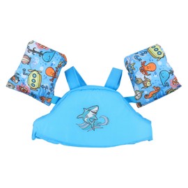 Cartoon Kids Pool Floats Swim Vest Life Jacket for Child Swiming Training Safety Swim AidLight Blue