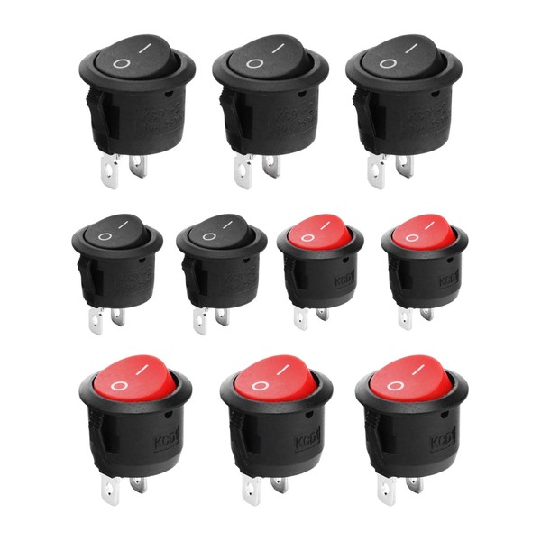 TPZORJX Pack of 10 Toggle Switches 12 V On/Off, On/Off