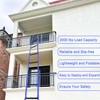 13ft Fire Escape Ladder - Emergency Safety Rope for 2-3