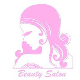18" x 24" Beauty Hair Salon Vinyl Decal Window Wall Sticker Signs Barber Shop Store (Black)