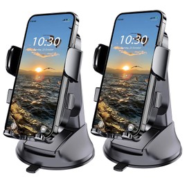 Boat Phone Mount, Suction Cup Cell Phone Holder Marine Heavy Duty Dash Universal Desk Waterproof Boats Phone Holder for Boating Kayak Sailing Marina for iOS Android Smartphone