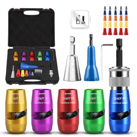 Wire Stripper, Wire Stripper Tool for AWG 14-12-10-8-6 Gauge, Automatic Wire Stripper and Wire Twister Tool for Drill, Cable Quick Stripping and 25PCS Wire Connectors Nuts, Electrician Tools