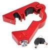 Quixotical Universal Motorcycle Lock with Key, Motorcycle Grip Brake Throttle