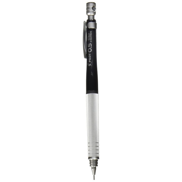 Pilot Mechanical Pencil S10, Transparent Black Body, 0.5mm Lead (HPS-1SR-TB5)