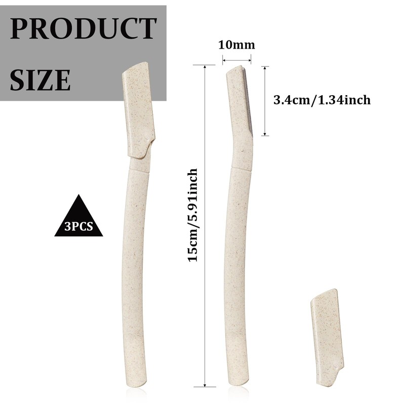 3 Pcs Dermaplaning Blades for Face, Face Razors for Women,