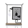 ANAZOZ Photo Frame 4x6 Iron Vertical,Rectangle Desk Picture Frame Black