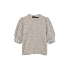 VERO MODA Women's Vmdoffy 2/4 O-Neck Pullover Ga Noos, Moon Rock, S