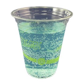 [50 Pack] Compostable Eco-Friendly 12oz PLA Biodegradable Plastic Cups by Walvis Eco