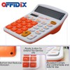 OFFIDIX Office Desk Calculator, Solar and Battery Dual Power Electronic
