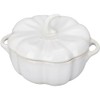 STAUB Ceramic 2-pc Petite Pumpkin Cocotte Set, 0.75-qt/24-oz, Rustic Ivory