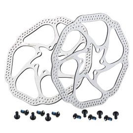 Dymoece Bicycle Brake Disc 160 mm/180 mm 6-Hole Compatible with Mountain Bike MTB Road Bike BMX