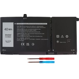 40WH JK6Y6 3-Cell Battery for Dell Inspiron 5300 5301 5401 5402 5408 5409 5501 5508 5509 5400 7405 7300 7306 7500 7506 2-in-1 Silver Latitude 3410 3510 Vostro 5301 5401 5501 P102F H5CKD Laptop