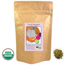 USDA Organic Ginger Lemon Fusion Loose Leaf Herbal Tea - 4 oz