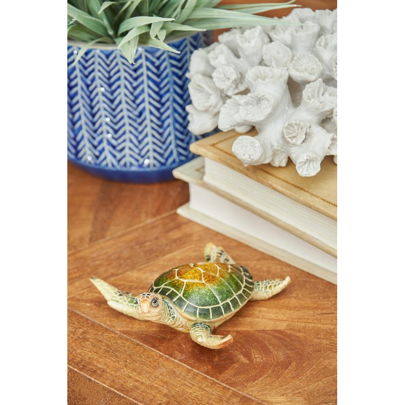 GALLERIE II 4" Small Sea Turtle Resin Decorative Tabletop Beach