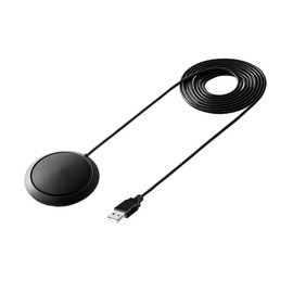 Ciieeo 360degree USB Microphone for Desktop and Meetings Omnidirectional Design for Audio Pickup for Gaming and Video Conferencing Black