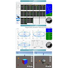 [Military-Grade Accelerometer+Inclinometer] HWT901B-RS485 MPU9250 9-axis Gyroscope+Angle(XY 0.05° Accuracy)+Digital Compass+Air Pressure+Altitude, Magnetometer Compensation AHRS IMU | Kalman Filtering
