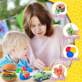 Air Dry Clay, 36 Colors Modelling Clay Kit for Kid, Ultra Light Non-Toxic Air Drying Clay, with Tools & Guidebook, Arts and Crafts Kits for Kids Boys Girls Toys