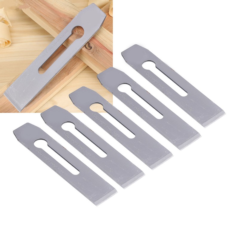 5Pcs Planer Blades Steel 38mm Portable Knife Replacement Accessories for