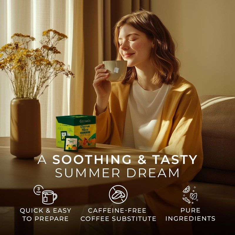 Gya Tea Co Citrus Mint Herbal Tea Bags (20 Bags)