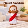 Cartoon Jesus Plush Doll Pillow – Soft Stuffed Character Toy