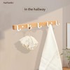 HaiFanWJ Wall Hangers, with Hooks, Metal Wood Hangers, Used as