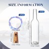 Rtteri 24 Pcs Wine Bottle Lights with Cork, Empty Wine