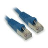 MyCableMart 50ft Cat5E Shielded Ethernet RJ45 Patch Cable,Stranded,Snagless Booted,Blue
