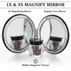 Wanmu 2 Pcs Small Compact Mirror, Double-Sided Makeup Mirror with