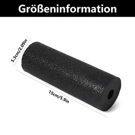 Faszienrolle Klein, Mini Faszienrolle Fuß, Faszienrolle Mini, Faszienrolle für Füße, für Yoga, Regeneration Nach Sport, für Anfänger Und Leistungssportlerfaszienrolle(Schwarz)