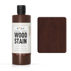DWIL Water Based Wood Stain - Multiple Finishes, Fast Drying, Indoor and Outdoor Furniture, Wood Paneling, Cabinets and More, Low Odor ＆ Non-Toxic (8.5oz Dark Walnut)
