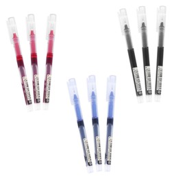 Operitacx 1set Signing Pen Intensity Gel Pen Erasable Pens Marker Pens for Red Pens Highlighters Pens Felt Tip Pens Gel Brush Gel Ink Pens Neutral Pens for School Writing Pens Black 9pcs