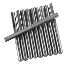 10pcs 3.175mm carburo de tungsteno Fresa CNC Fresa de corte doble Flautas rectas Rotary Rotars Set