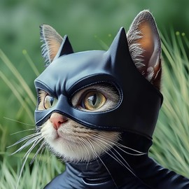 Cat Bat Mask Cat Cosplay Hat Latex Soft and Fit Adjustable Size Suitable for Cats Under 12kg