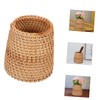 DOITOOL 1pc Hand Woven Storage Basket Desktop Sundries Organizer Compact