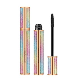 4D Silk Fiber Lash Mascara, Waterproof Tubing Mascara Black, Luxuriously Longer, Voluminous Eyelashes,Natural Lengthening Smudge-proof Mascara,Hypoall