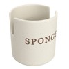 Kook Ceramic Sponge Holder, Speckled Stoneware Caddy, Countertop Soap and
