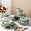 Dinnerware Sets for 6, 24 Pieces Ceramic Plates and Bowls