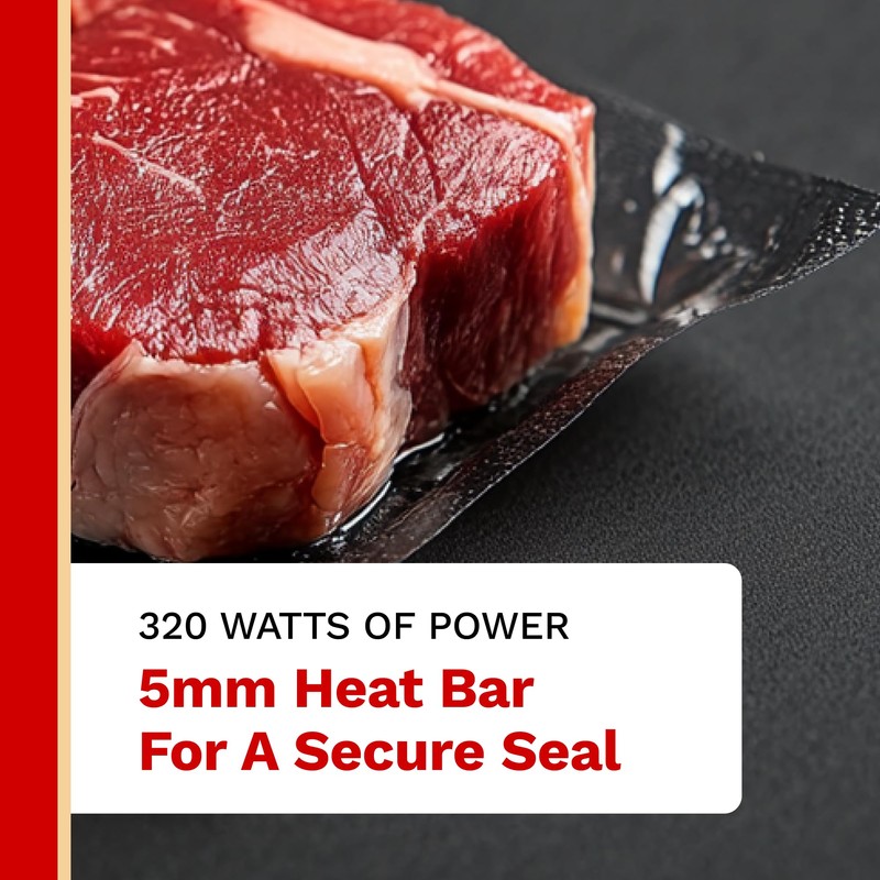 The Harvest Company Vacuum Food Sealer, Powerful 230 Watt Suction,