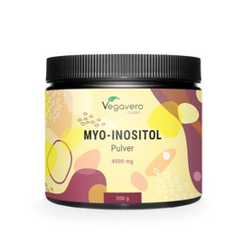 Myo-Inositol | Vital Substances for the Period and PCO Syndrome | 4000 mg per Dose | Laboratory Tested & Vegan | 200 g Powder in Recyclable Tin | No Additives | German Production Vegavero