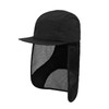 Clakllie Flat Brim Baseball Cap with Neck Flap Quick Dry