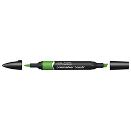 Winsor & Newton ProMarker Brush Marcador de Dos Puntas, Verde (Forest Green)