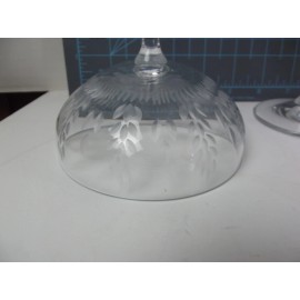 Absolut Elyx Martini Gin GLASS Wheat Motif Coupe Goblet Lot of 2