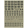 Haikyu Parts DZN-DGR DZ Number Decal, Dark Gray, 1 Piece,