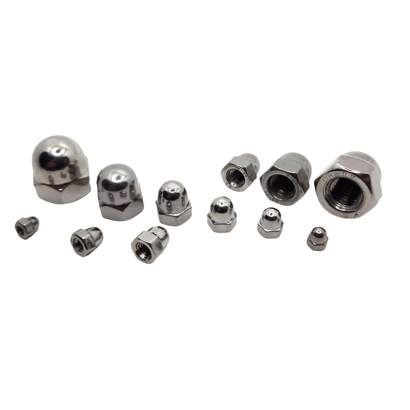 M4 Dome Nuts Marine Grade Acorn Style in A4 Stainless