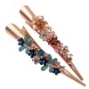 2PCS Boho Iris Dragonfly Long Duckbill Beak Alligator Crocodile Teeth